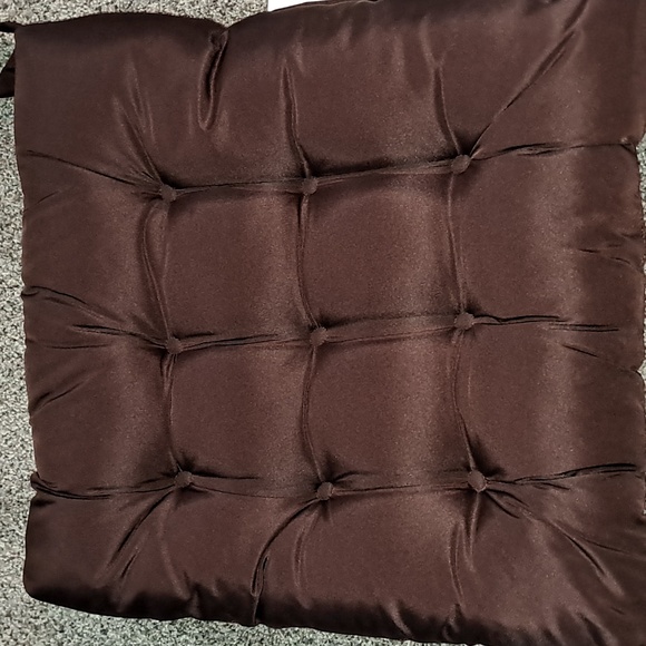 Mainstay Brown Chair Pads Set Of 4 - Picture 6 of 7